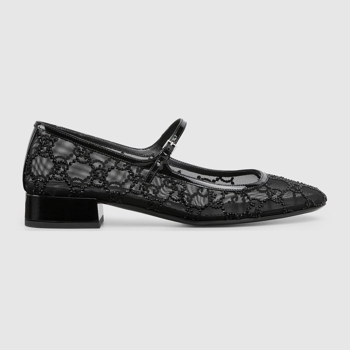 Gucci Women’s GG crystal ballet flat - Image 1